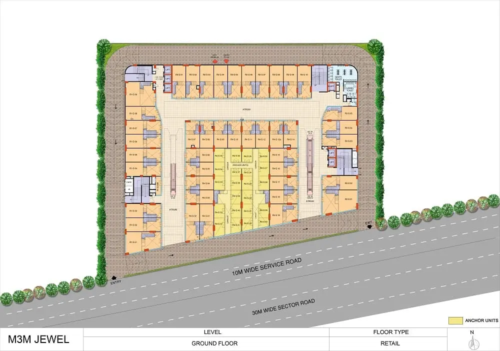 M3M Jewel MG Road Floor Plan